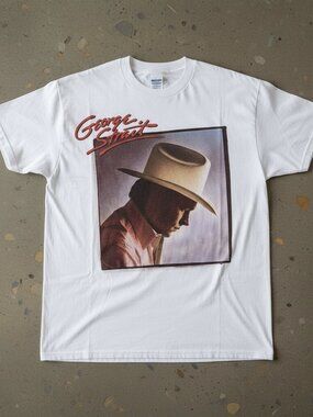 George Strait Vintage T-Shirt Country Music Legend Graphic Tee Cowboy Style
